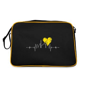 Dortmund Skyline Ruhrpott Ruhrgebiet Gift - Retro Bag - black/gold - Back