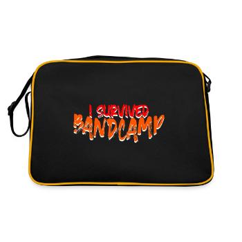 I Survived Bandcamp 4 - Retro Tasche - Schwarz/Gold - Hinten