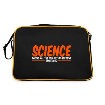 Science, Taking All The Fun Out Of Guessing 2 - Retro Bag - black/gold - Back