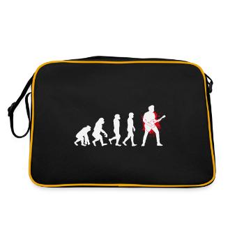 Basse Guitariste Musicien Bassiste Evolution - Sac Retro - noir/or - Dos