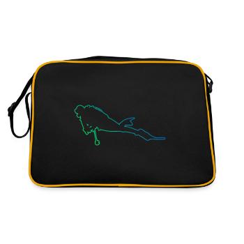 Free Dive Women Diving Scuba Diving Diving - Retro Bag - black/gold - Back