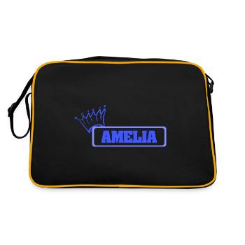 Câline Amelia - Sac Retro - noir/or - Dos