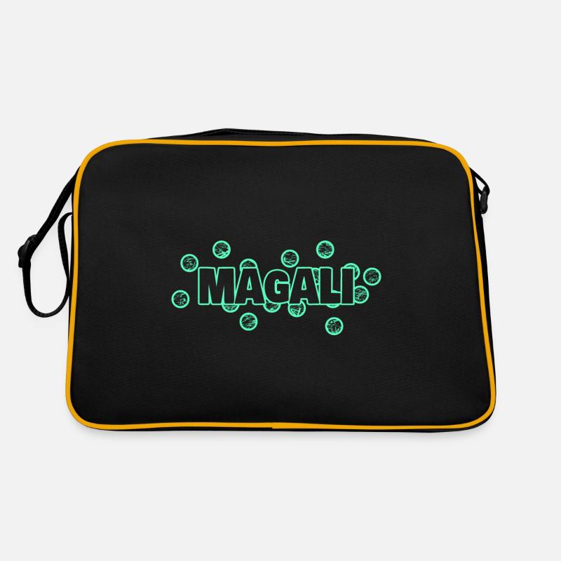 Drôle Magali - Sac Retro - noir/or