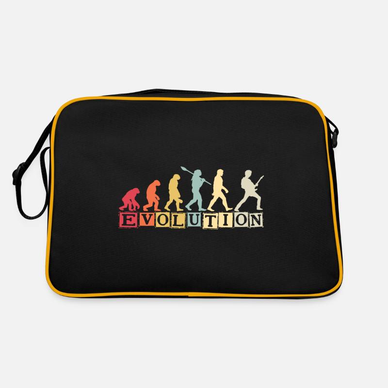 Human Evolution Guitar Band Retro Vintage Retro Tasche