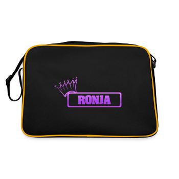 Sister Ronja - Retro Bag - black/gold - Back