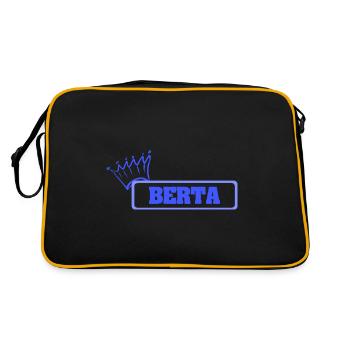 Cadeau pour Berta - Sac Retro - noir/or - Dos