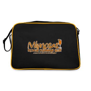 Mimosas Because Mornings Suck 3 - Retro Bag - black/gold - Back
