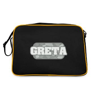 Greta as health - Retro Bag - black/gold - Back