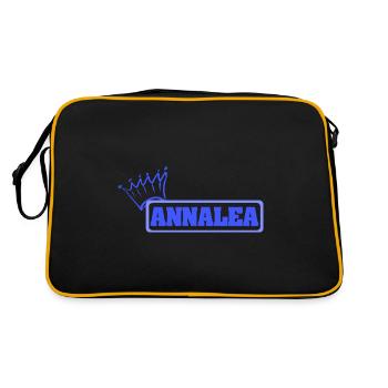 Annalea - Retro Bag - black/gold - Back