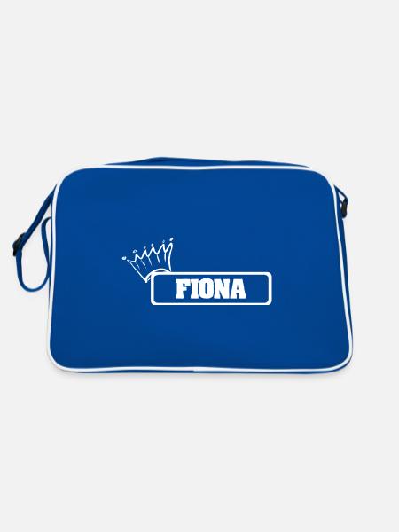 Couronne Fiona - Sac Retro - bleu/blanc - Dos