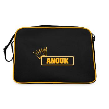 Anouk as a name - Retro Bag - black/gold - Back