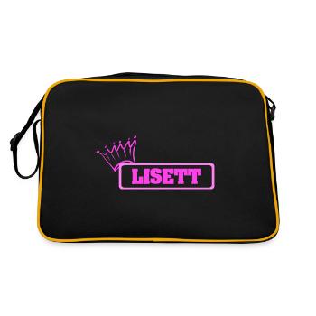 Krone Lisett - Sac Retro - noir/or - Dos