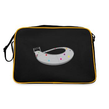 MARBLE RUN - Retro Bag - black/gold - Back