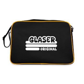Beruf Glaser - Retro Tasche - Schwarz/Gold - Hinten