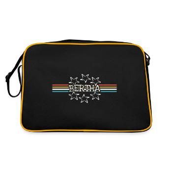 Nom de la femme Bertha - Sac Retro - noir/or - Dos