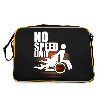 Fauteuil roulant Pas de limite de vitesse - Sac Retro - noir/or - Dos