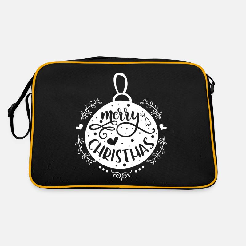Merry Christmas - Retro Bag - black/gold