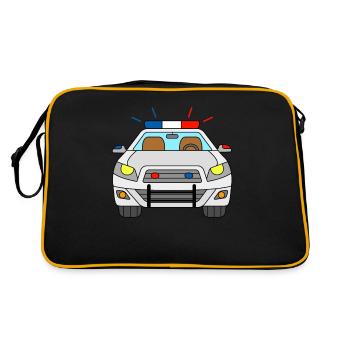 Véhicule de police - Sac Retro - noir/or - Dos