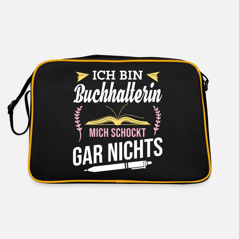 Ich bin Buchhalterin, mich schockt gar nichts Retro Tasche