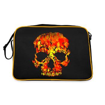 Skull (Hell) - Retro Bag - black/gold - Back