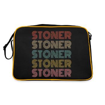Stoner Funny Drug Stoner Gift Retro - Sac Retro - noir/or - Dos