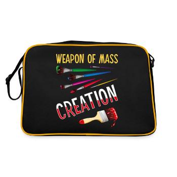 Armes de création de masse Funny Art Supply Artist P - Sac Retro - noir/or - Dos