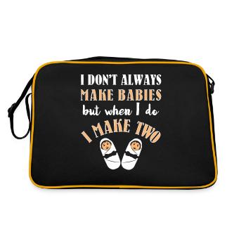 Je ne fais pas toujours des bébés hilarants pendant la grossesse Ann - Sac Retro - noir/or - Dos