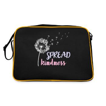 Message de gentillesse Citation de bonté Choisissez le type pour Te - Sac Retro - noir/or - Dos