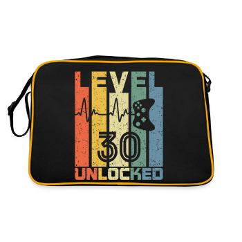 Level 30 Unlocked Fun 30 Years Old Video Gamer 30t - Retro Bag - black/gold - Back