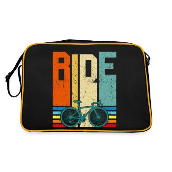 Vintage Ride Bicycle Bike Cycle VTT Vélo Cycle C - Sac Retro - noir/or - Dos