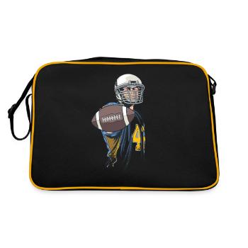 American football - Retro Bag - black/gold - Back