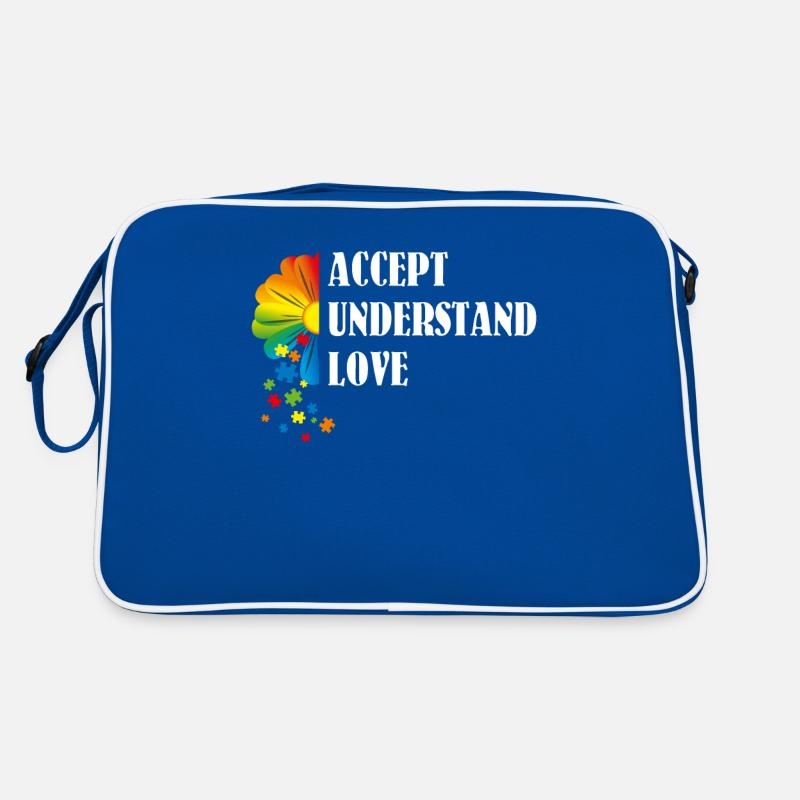 Autism Awareness Daisy Flower Accept Understand Lo Retro Bag