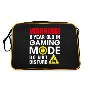 11e cadeau d'anniversaire pour garçons et filles de 11 ans Fu - Sac Retro - noir/or - Dos