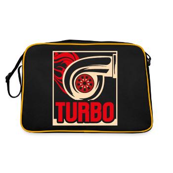 Mens Turbo Racing Car Parts Boost Turbo Lover - Sac Retro - noir/or - Dos