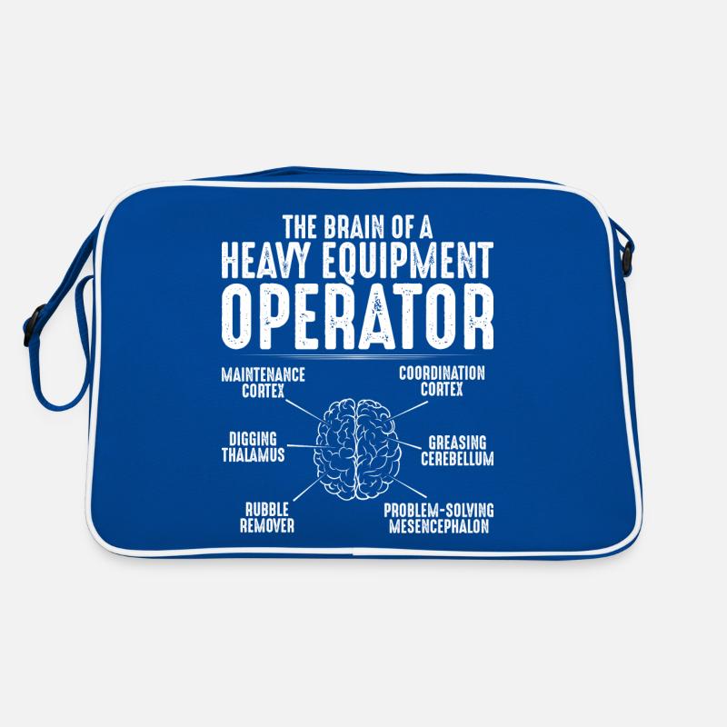 Baggerfahrer Baggerführer Baugeräteführer Bagger Retro Tasche