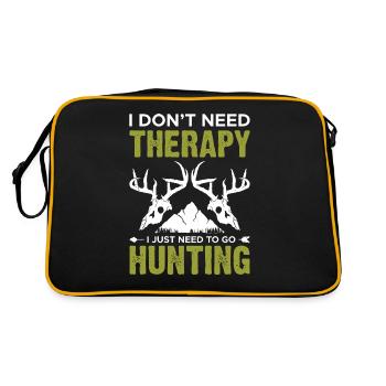 I Don´t Need Therapy I Just Need - Retro Bag - black/gold - Back