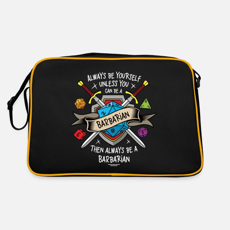 Sei immer du selbst, es sei denn, du kannst ein Barbar sein Retro Tasche