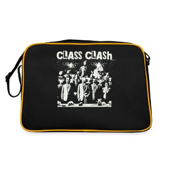 Rebel Clash Of Classes Resist Resistance - Retro Tasche - Schwarz/Gold - Hinten