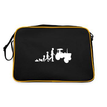 Agriculteur de naissance de tracteur - Sac Retro - noir/or - Dos