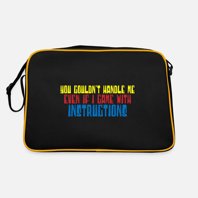 Vous ne pouviez pas me gérer même avec les instructions 4 Sac Retro