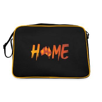 ACCUEIL AUSTRALIE - Sac Retro - noir/or - Dos