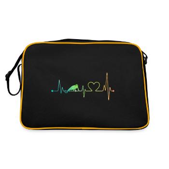 Chameleon Heartbeat - Retro Bag - black/gold - Back