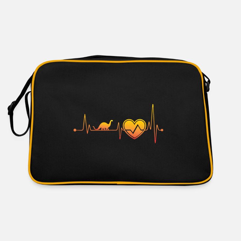 Dinosaur heartbeat Retro Bag