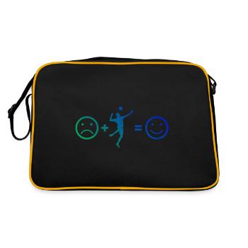 Men's Fistball Player Fistball Fistball - Retro Bag - black/gold - Back