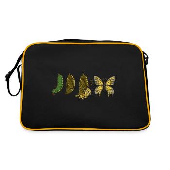 Chenille - Sac Retro - noir/or - Dos