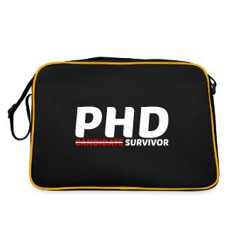 PhD Candidate Survivor 11 - Retro Bag - black/gold - Back