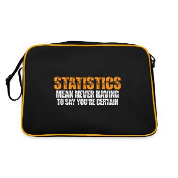 Statistics - Never Having To Say You're Certain 11 - Retro Bag - black/gold - Back