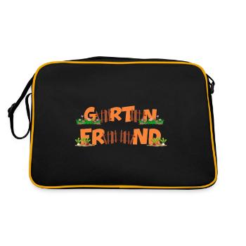 Garden Friend Allotment Gardening Organic Garden - Retro Bag - black/gold - Back