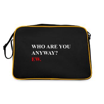 Ew qui es-tu de toute façon ew - Sac Retro - noir/or - Dos