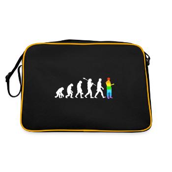 Evolution Homosexuell - Retro Bag - black/gold - Back